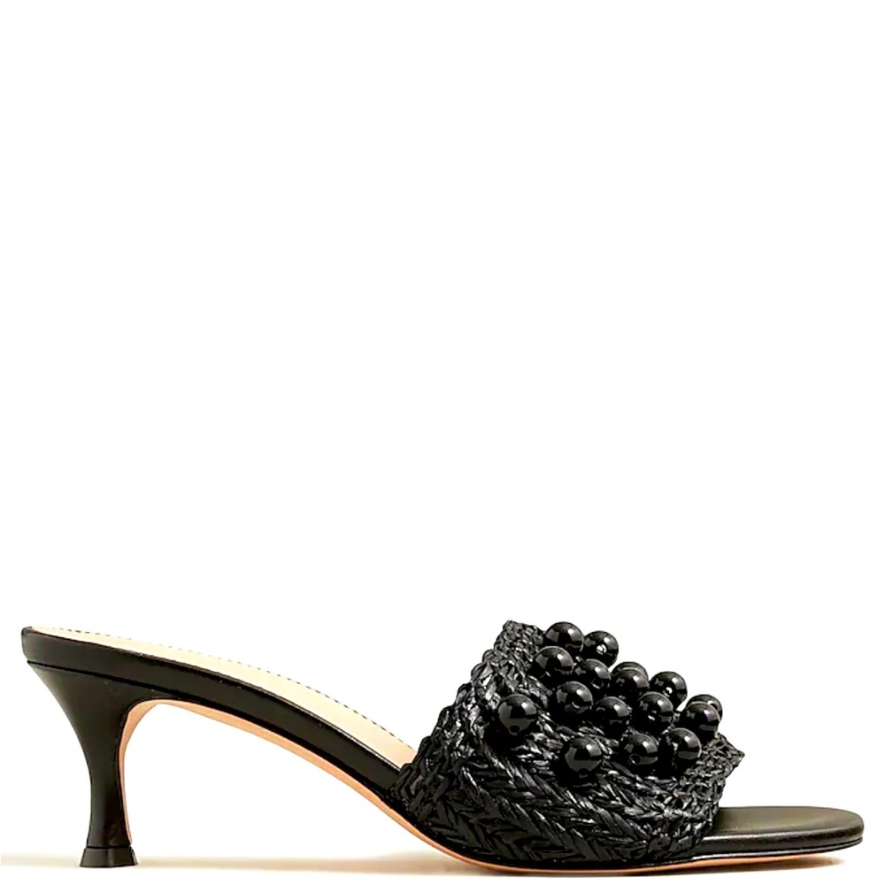 J.Crew Violetta made-in-Italy woven kitten-heel sandals size 9 1/2